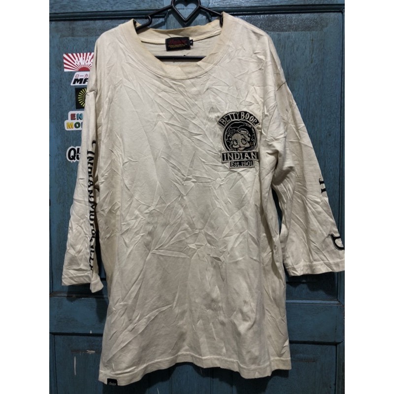 Tshirt kaos Indian motocycle x Betty Boop