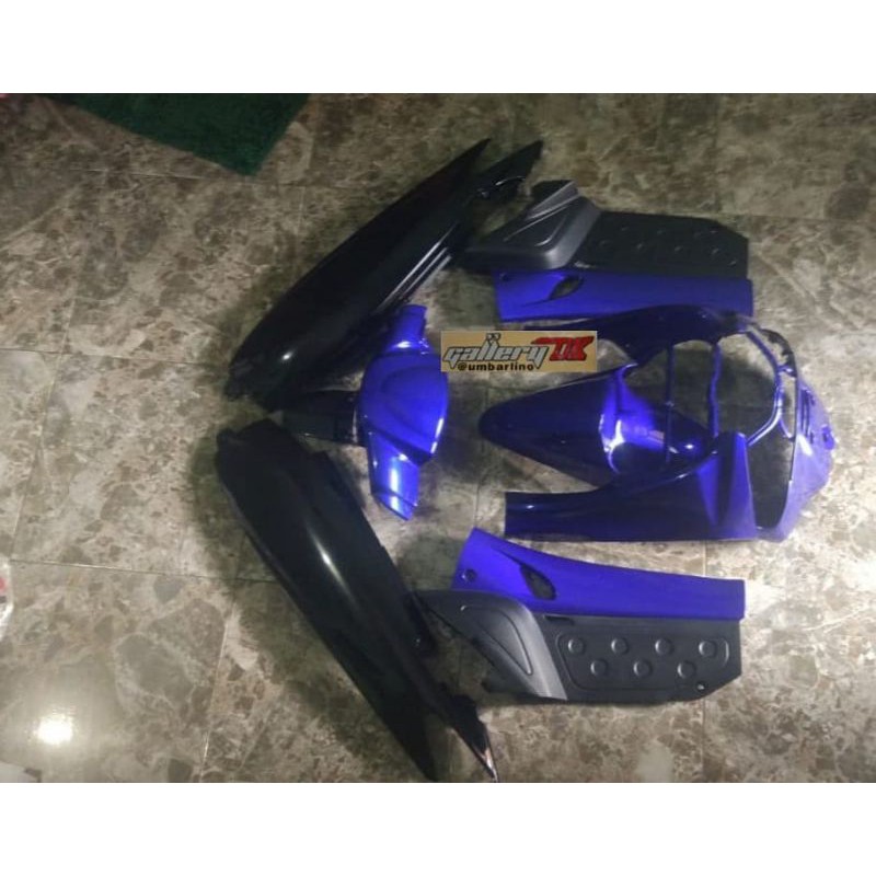 body  Nouvo lele 2004 sporty biru full set original Yamaha Indonesia