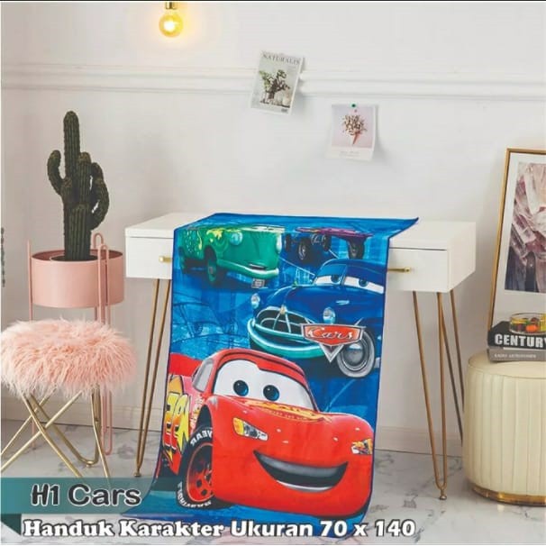 PROMO Handuk karakter anak 70 cm x 140 cm handuk mandi  Motif Berbahan microfiber-TERMURAH