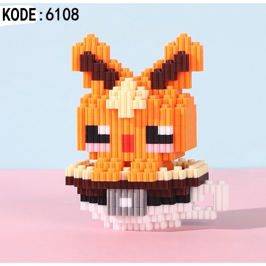 Nano Block Tea Cup Series stellalou friends Series Mainan Balok Susun DIY Bricks Mini HC