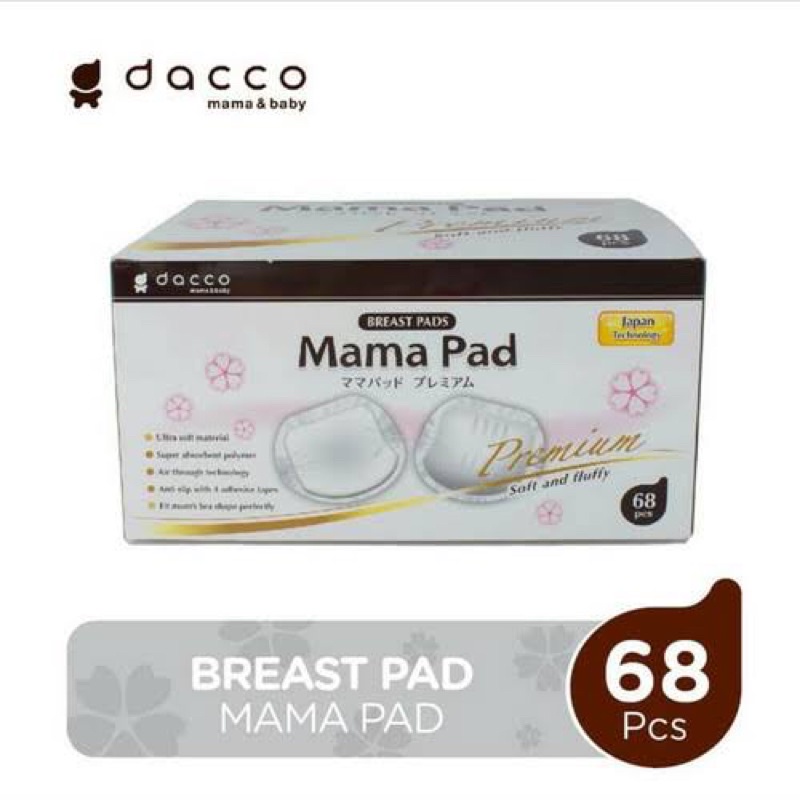 MAMAPAD PREMIUM 68 pcs Dacco Mama pad Breastpad