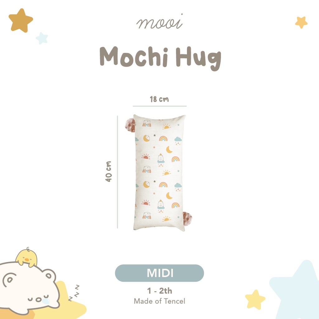 Mooi Mochi Hug Bantal Guling Anak Tencel-MIDI