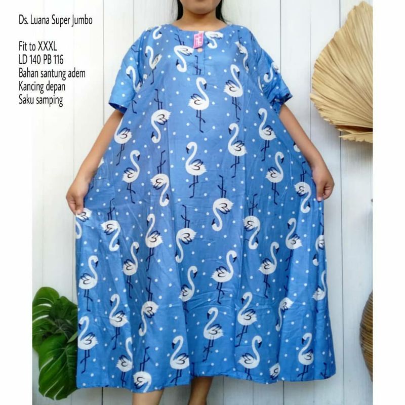 daster jumbo murah LD 140/daster kekinian/daster viral