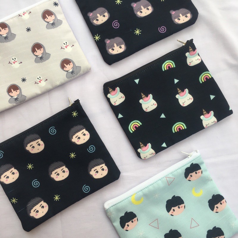 

pouch ilustrasi handmade drawing heytwin