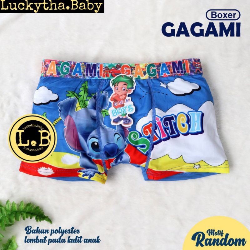 6pc_ celana BOXER GAGAMI BOY &amp; GIRL MOTIF KARAKTER / CELANA DALAM ANAK GAGAMI /CD renang ANAK GAGAMI