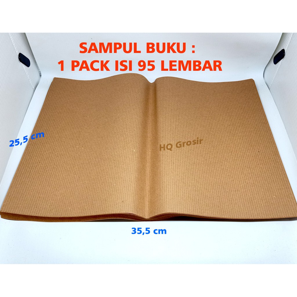 Jual Sampul Buku Tulis Coklat Ukuran Kuarto 1pack Isi 95lembar Shopee Indonesia 4027