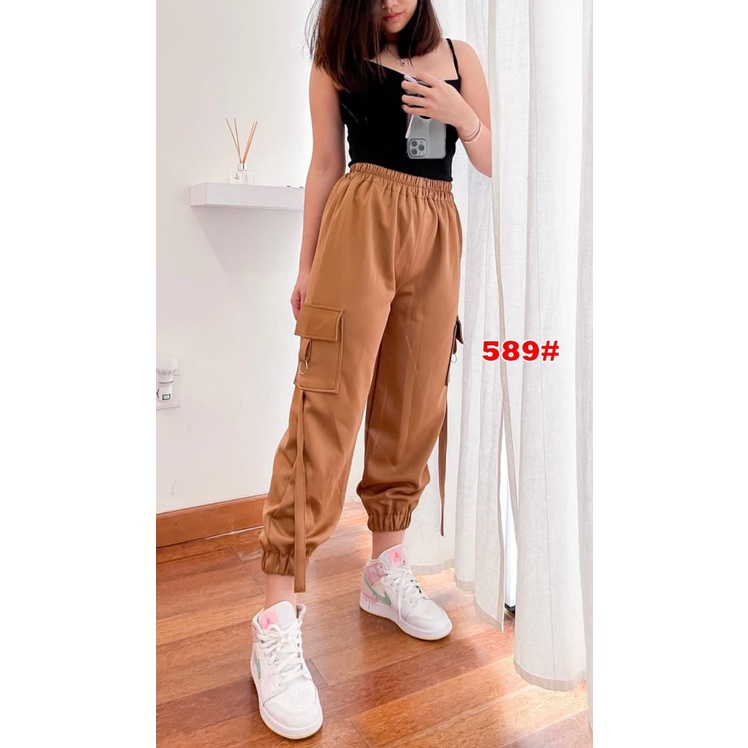 589#Celana Cargo Scuba/jogger/celana jogger wanita