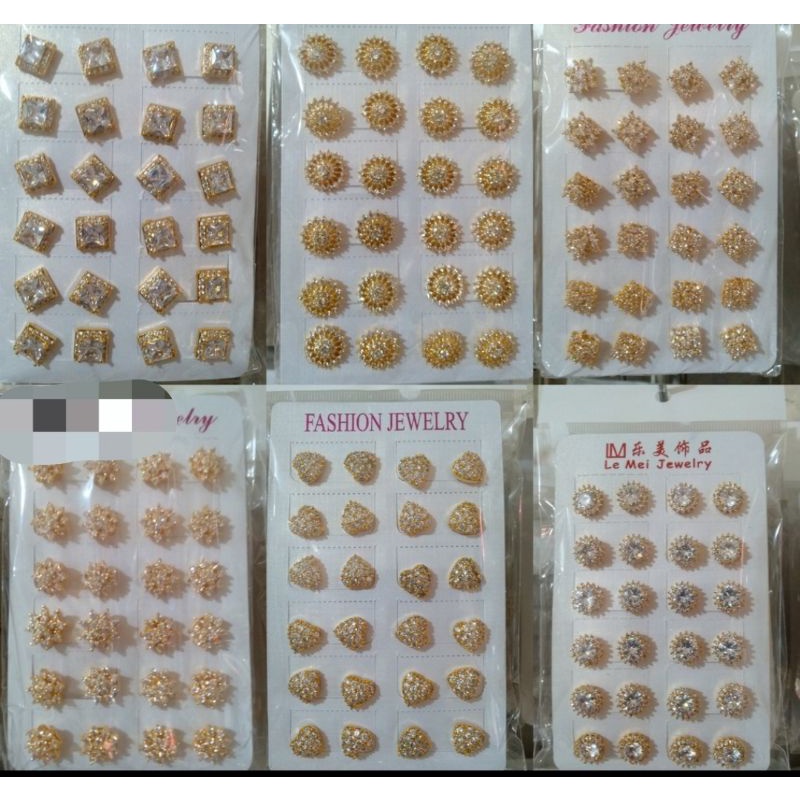 anting tusuk permata model random avu 180