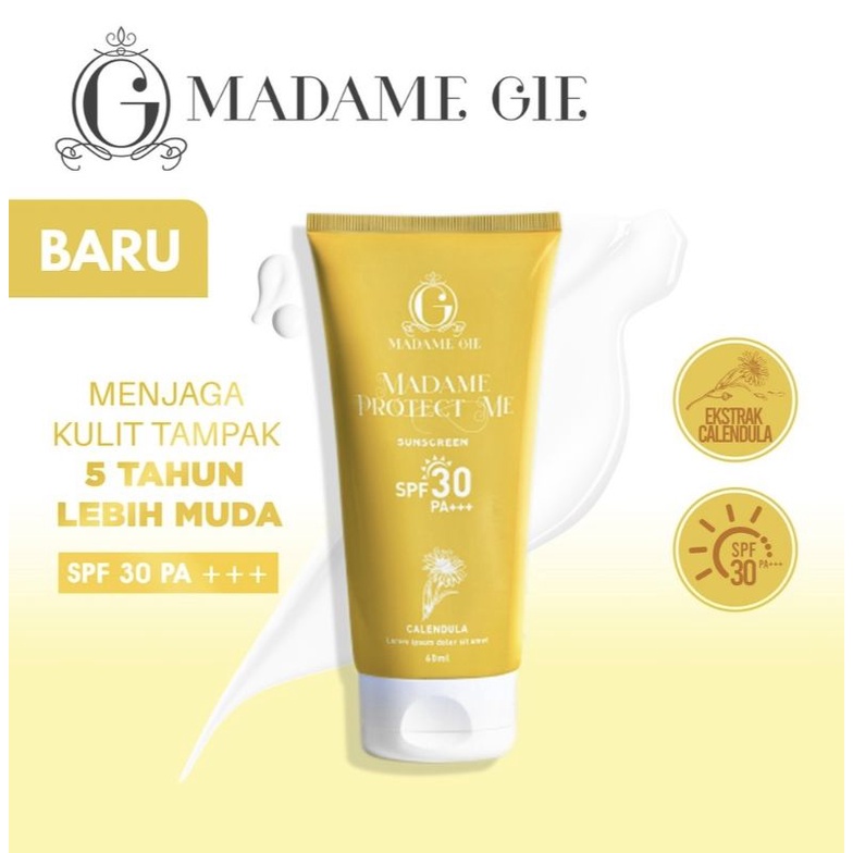 Madame Gie Madame Protect Me Sunscreen SPF 30 PA +++ with Calendula 60m