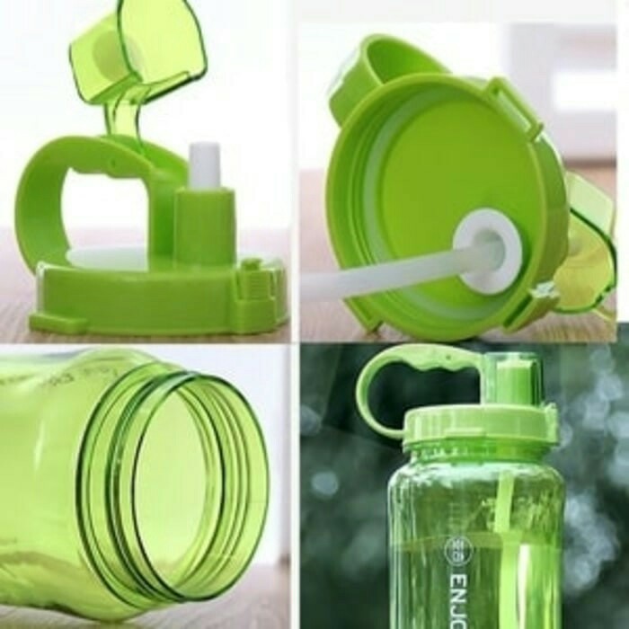 B019-2 Botol Minum LIFE 2 Liter - Straw Water Bottle 2000 ML