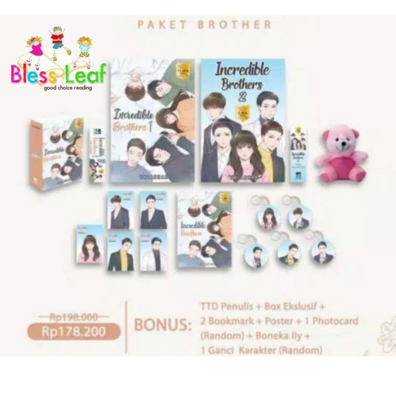 Paket 2 buku : INCREDIBLE BROTHERS (Unianhar) - Paket Brother