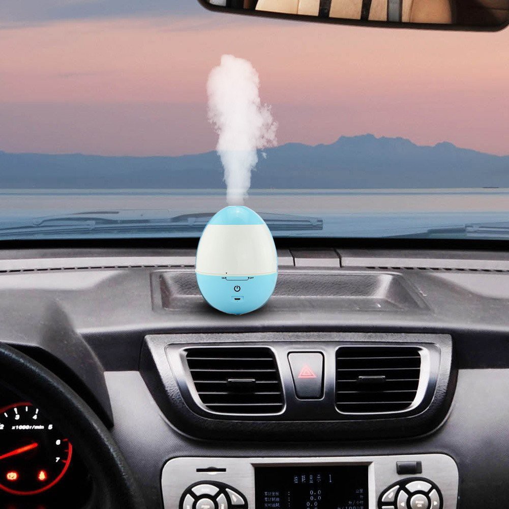 USB Portable Egg Shape Tumbler Ultrasonic Cool Mist Humidifier 150ml Mini Air Purifier with Whisper