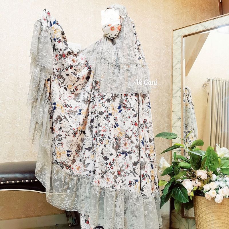 Mukena Al Gani by Yulia ori bahan seruty crep