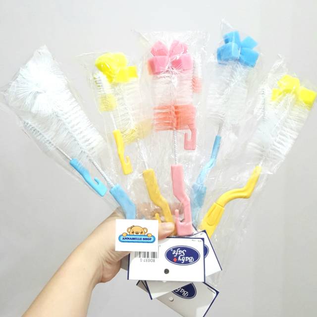 Baby Safe Sikat botol minum susu Babysafe bottle nipple brush