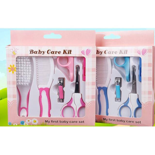 Baby Care Kit Set 6 in 1 Perlengkapan Bayi Set Gunting Kuku Sisir Bayi