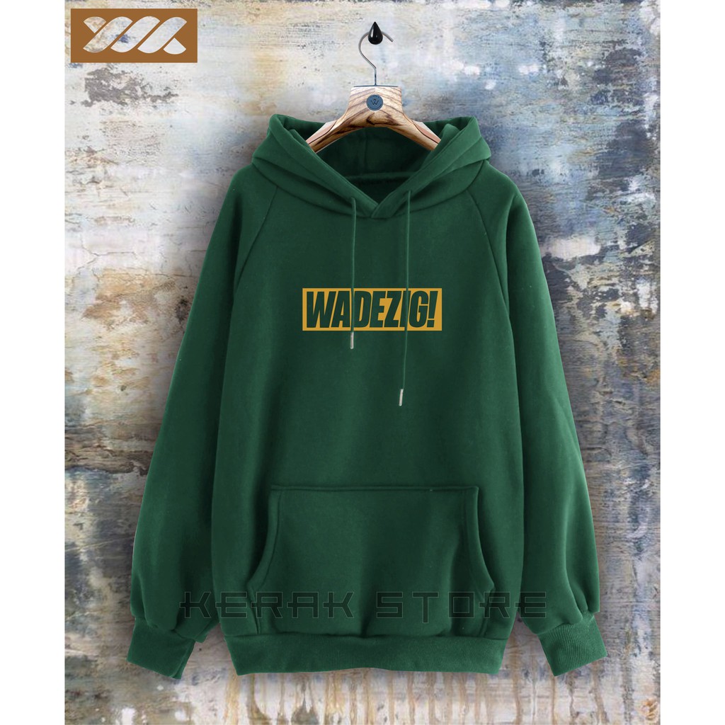 WADEZIG Jaket Sweater Distro - Sweater Hoodie Pria Dan Wanita Flece Tebal