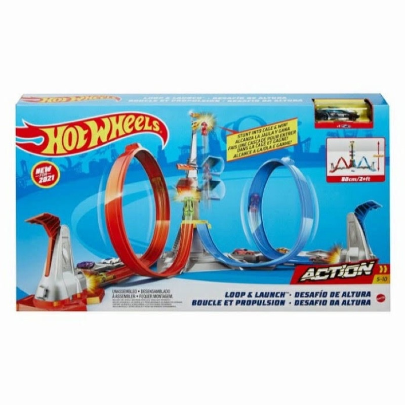 Hotwheels Hot wheels Track Set Loop & Launch Murah - Jalanan Mobil Hot Wheels Loop & Launch Ori