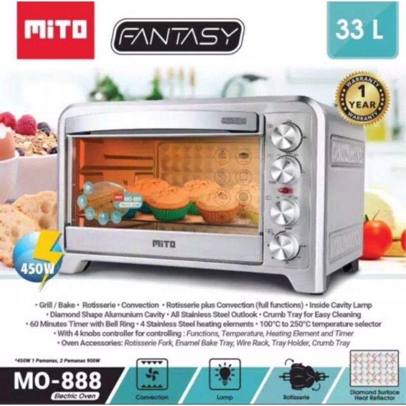 Mito Electric Oven 33 Liter MO-888 Fantasy