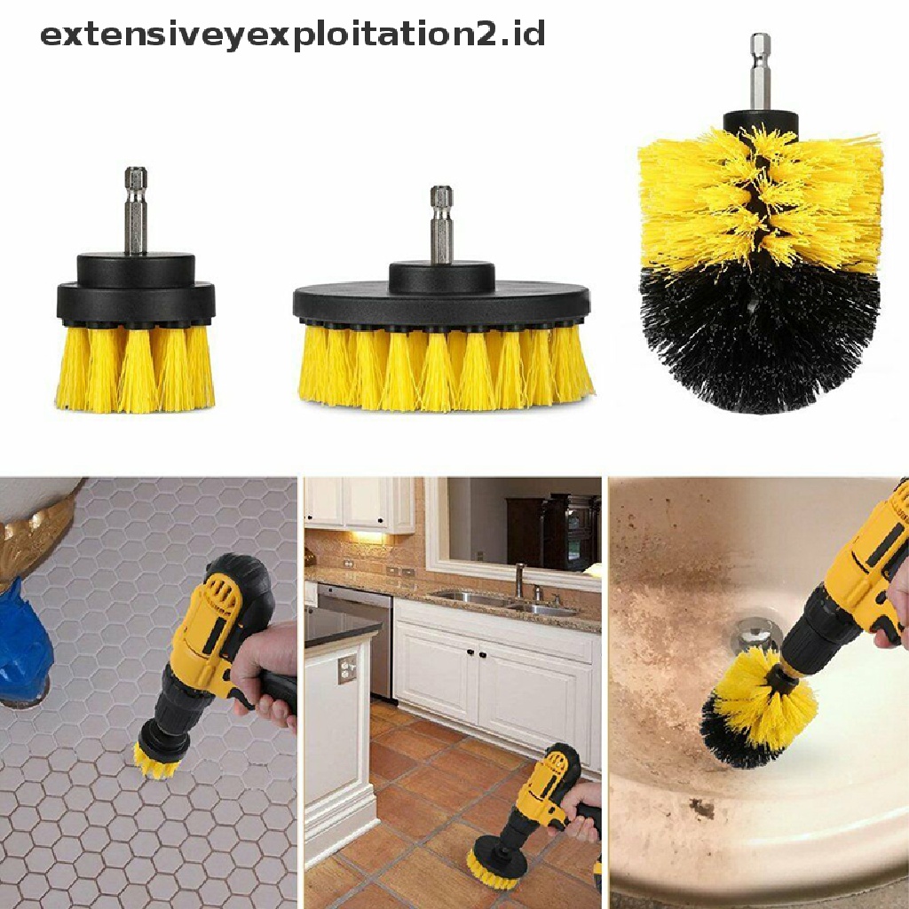 1 Set Bor Sikat Power Scrubber Pembersih Karpet Ubin