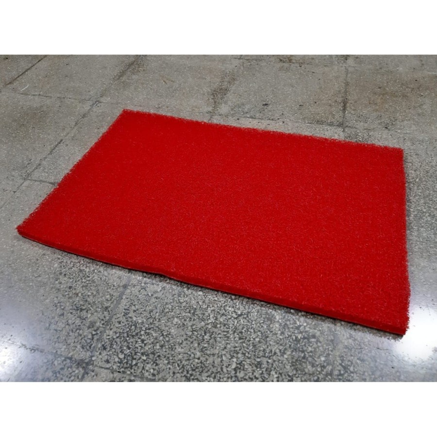 Keset Mie Bihun PVC 40x60 Red, Karpet Anti Slip, S Mat, Kamar Mandi-1