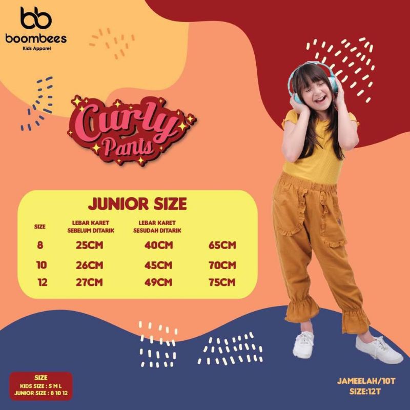 curlypants boombees SML6810