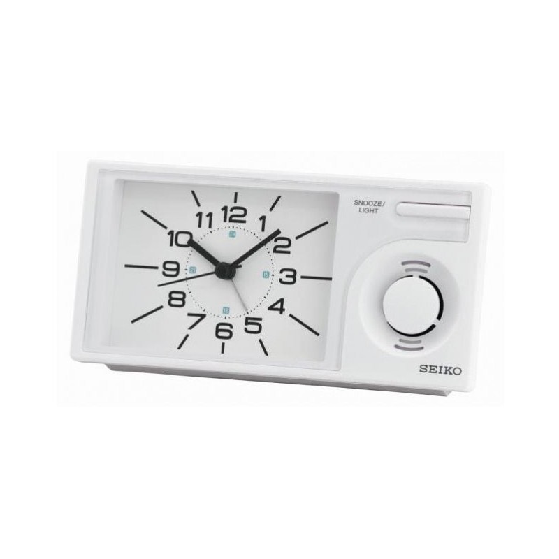 Jam Meja/ Beker Seiko QHP004W - Quiet Sweep Second Hand