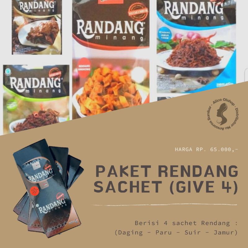 

Paket Rendang Give isi 4 Sachet