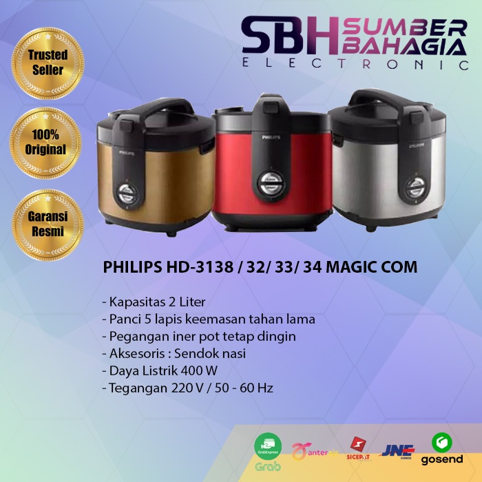 PHILIPS HD-3138 / 32/ 33/ 34 MAGIC COM (NEW) (KHUSUS BANDUNG)