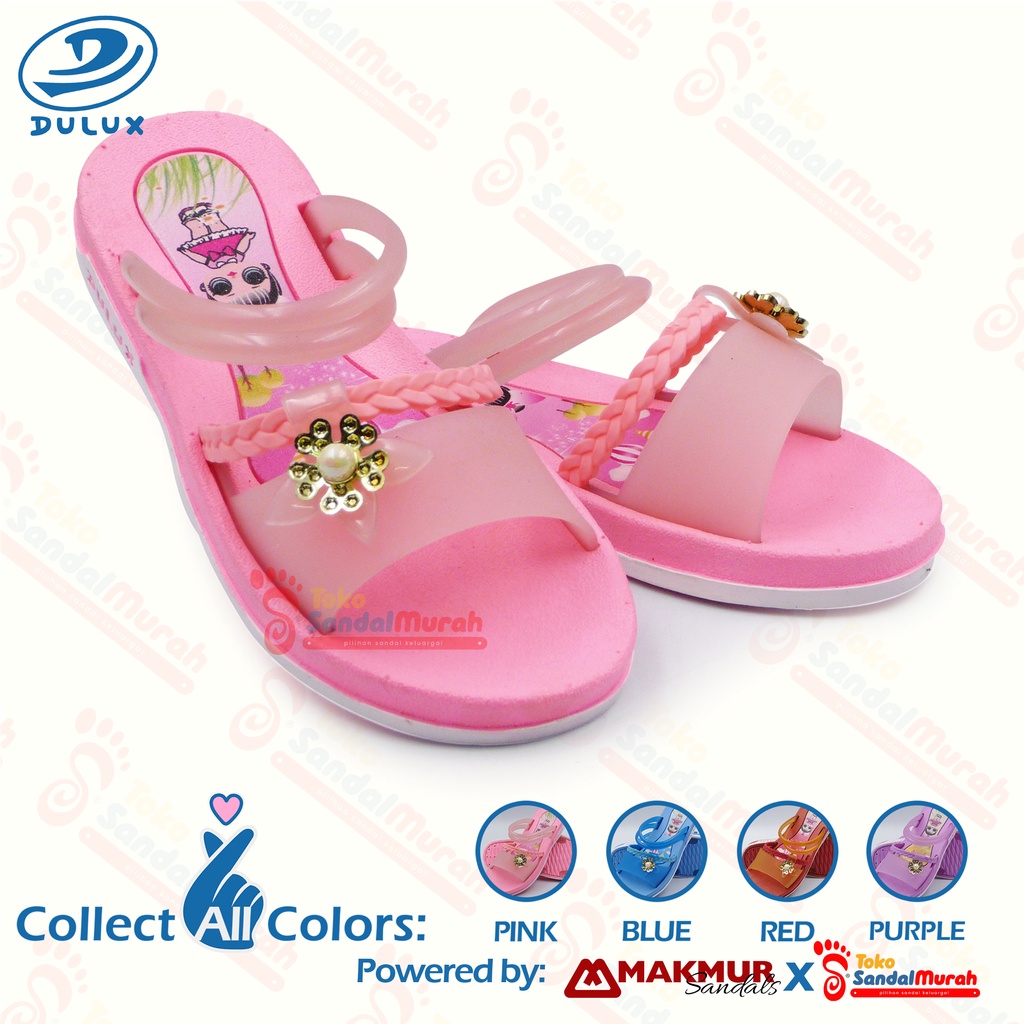 Toko Sandal Murah - Sandal Slop Perempuan Kekinian sandal karet / Elastis / Empuk  ( TK Sandal Murah LDS 02 CQ 062 )