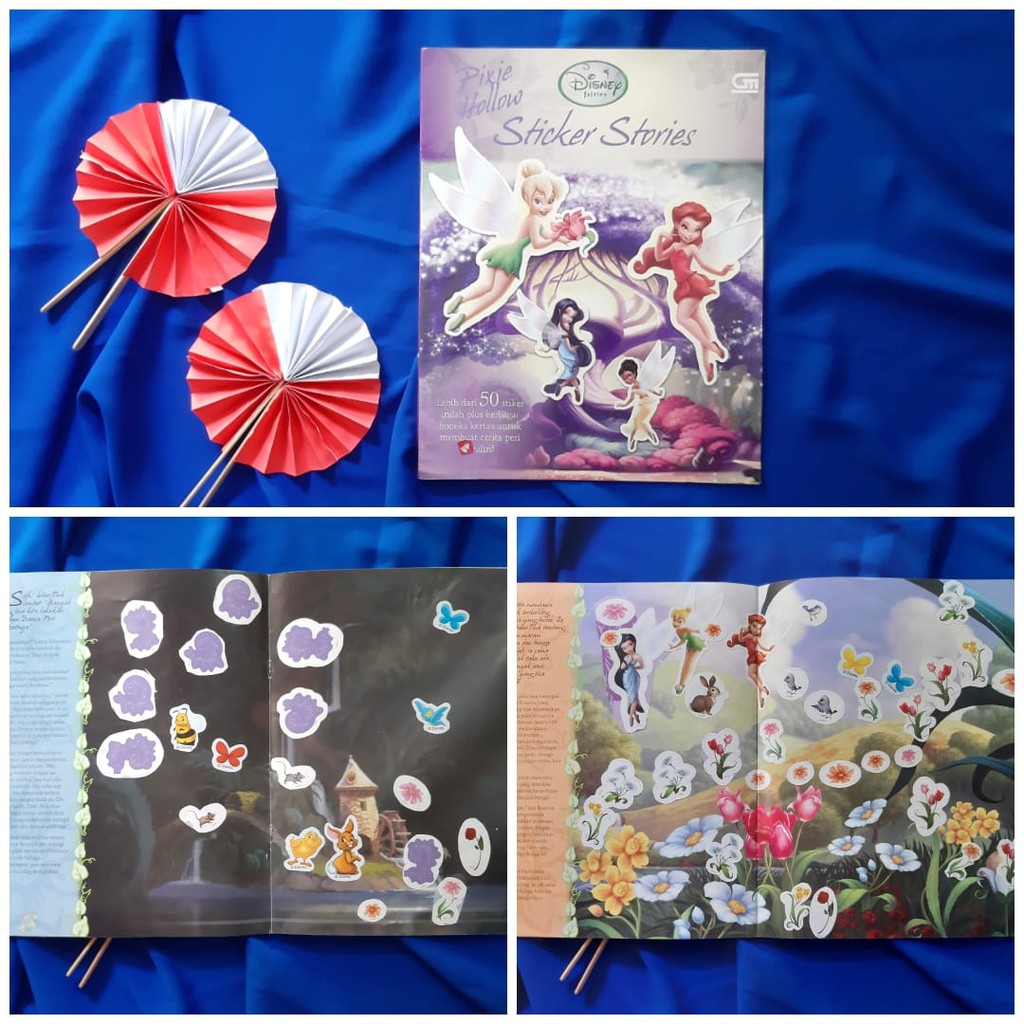 Sticker Stories Pixie Hollow Disney Fairies Buku Anak