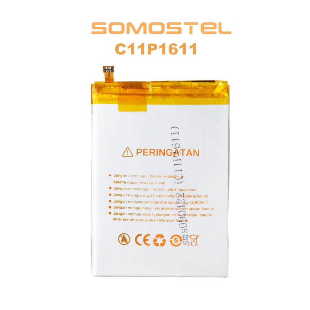 Somostel - C11P1611 Zenfone 3 Max 5.2 ZC520TL / Zenfone Max Plus ZB570TL Batre Batrai Baterai