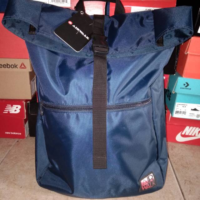 Original 100 % Tas Ransel Airwalk Backpack Navy