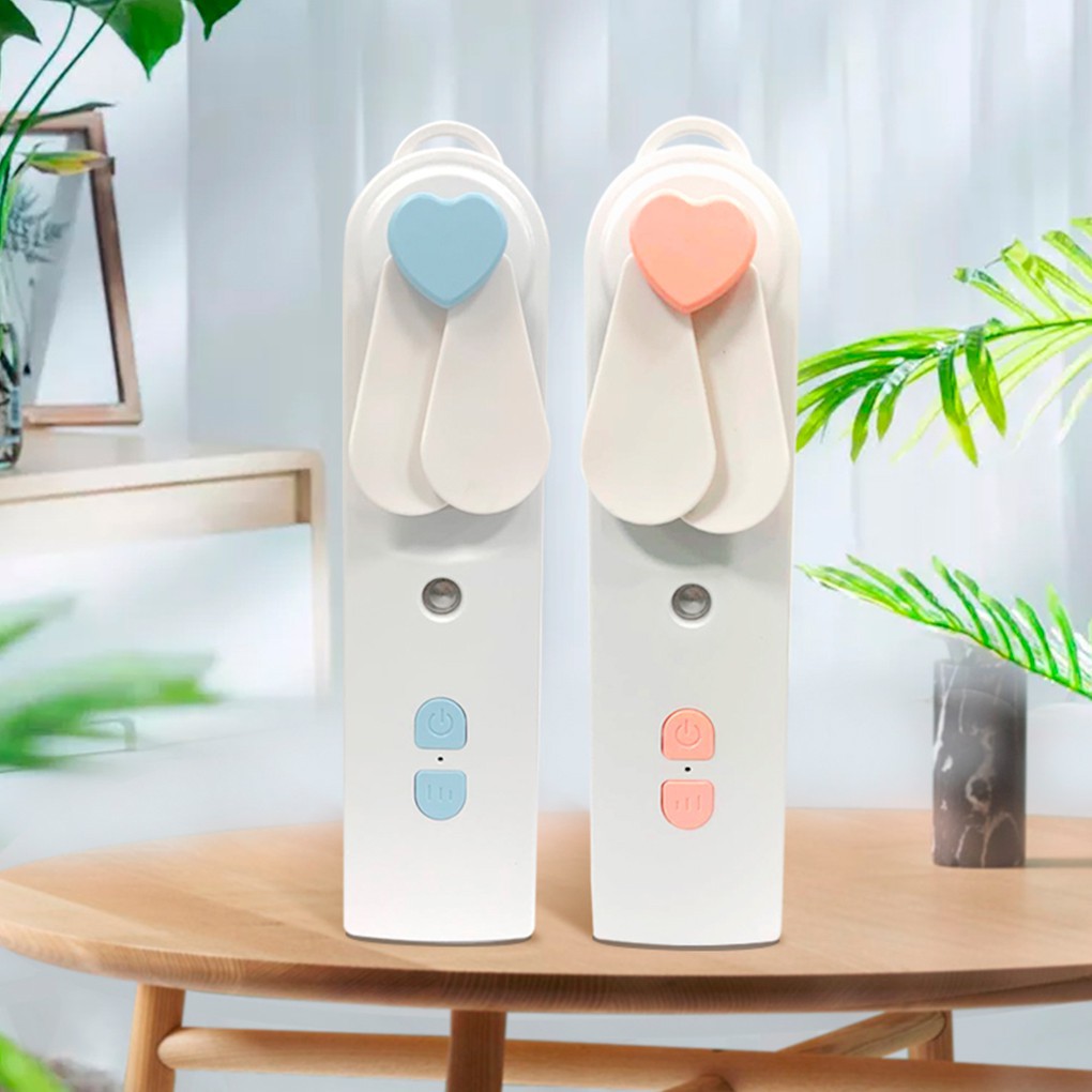 BENCO BELI 2 EXTRA 10% OFF Kipas Angin 2 in 1 dengan Humidifier Pocket Fan USB Rechargeable