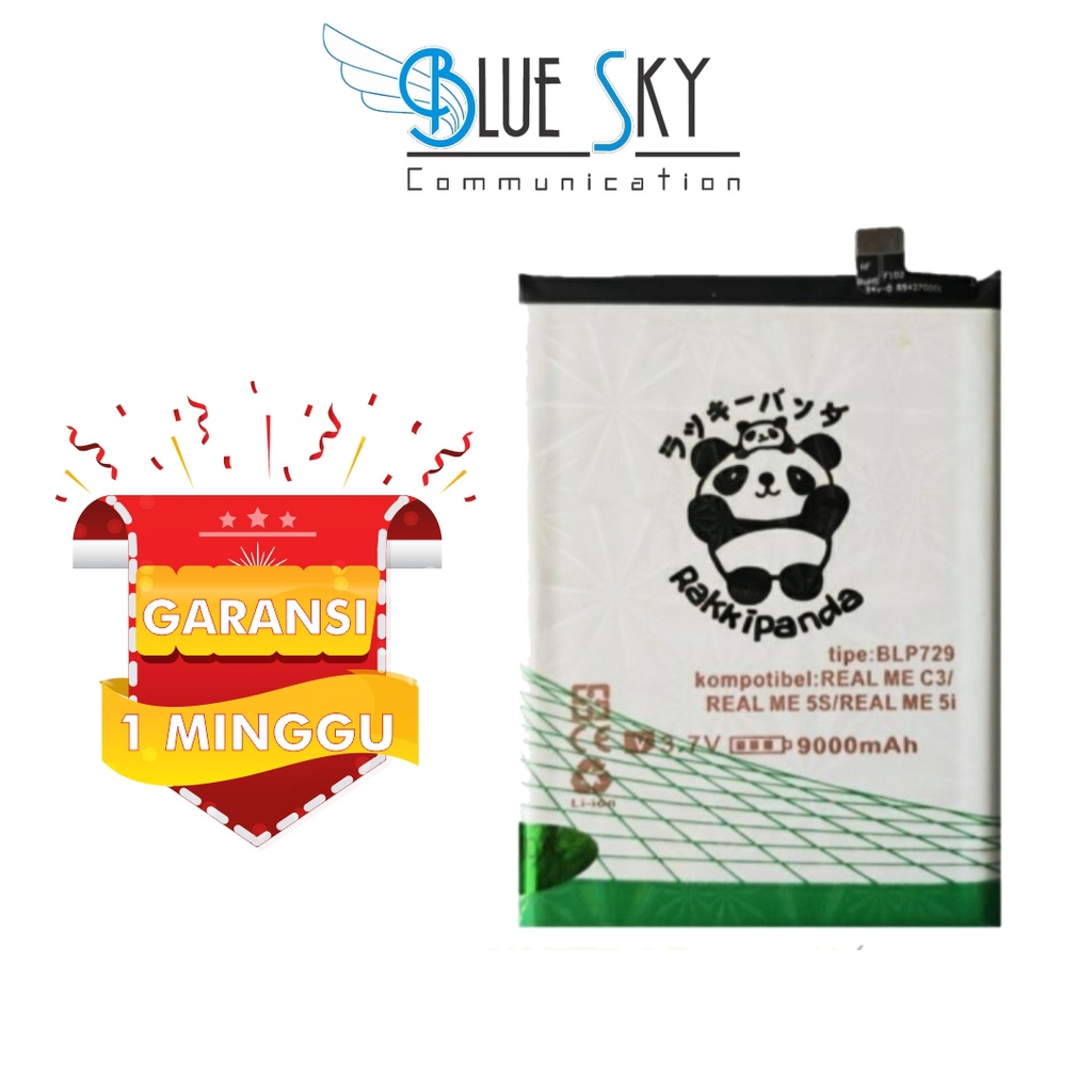 BATERAI RAKKIPANDA REALME C3 5S 5I NARZO 10A BLP729 DOUBLE POWER