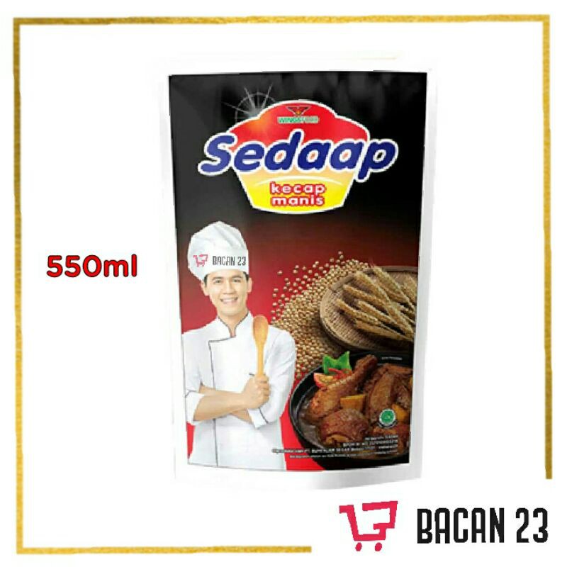 

Sedaap Kecap Manis Refill (550ml) / Kecap Manis Pouch / Kecap Isi Ulang / Bacan 23 - Bacan23