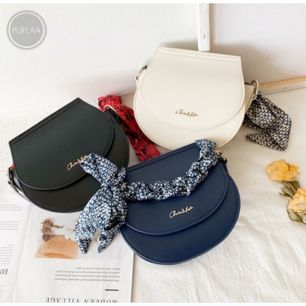 Tas CK CNK 0099 Leather Satin Scraft/Charles And Keith Original/Tas Wanita CK CNK Ori