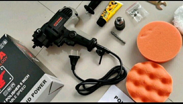 Mesin Poles Mobil & Bor 2in1 Dua Fungsi Merk Uciha Japan Teknologi