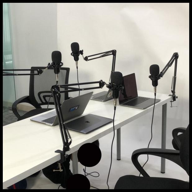 Paket Podcast 4 Orang Mic Bm 800 Mixer Ashley 6 Channel Pc Recording