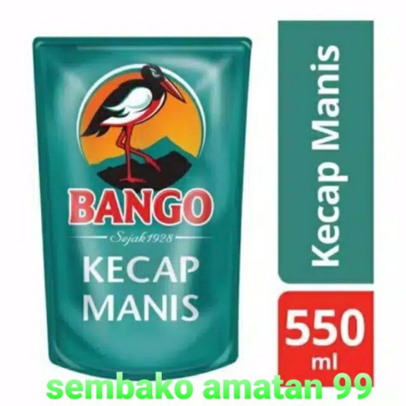 Bango Kecap Manis Kemasan Pouch Refill 550 Ml