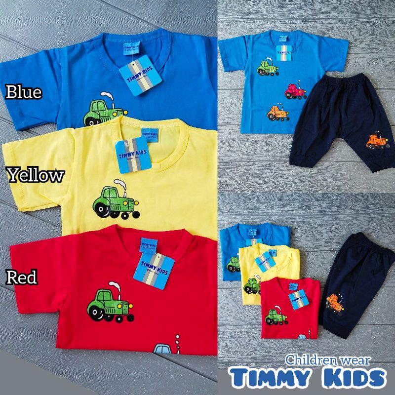 COD Setelan Timmy  usia 3-12 bulan baby / bayi /  anak laki laki / boy / cowok kado murah lucu