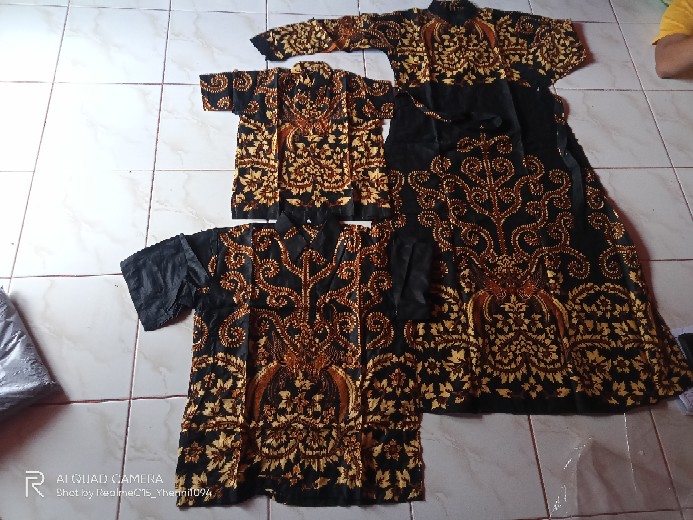 Couple Batik Keluarga Terbaru Sania Ruffle Batik Couple Ori Ndoro Jowi Dnt Garansi Termurah