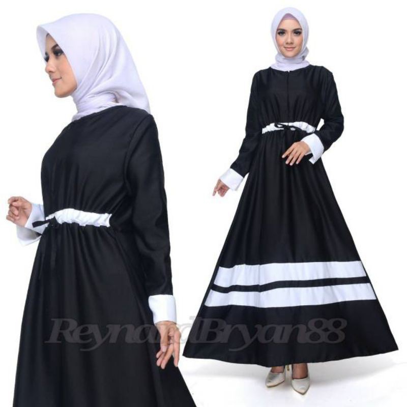 Gamis Babydoll Ceruty polos renda Higt Quality Ceruty Polos Renda