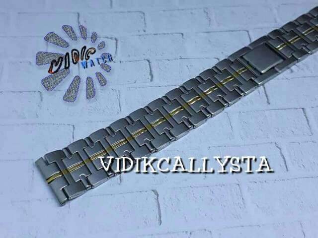 TALI JAM TANGAN RANTAI SILVER KOMBI GOLD 18 MM STAINLESS