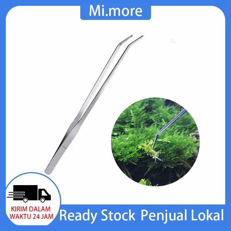 Mi.more 27cm Siku Pinset Panjang Besar Aquascape Tangki Ikan Tangki Tangki Tangki Akuarium Stainless Steel