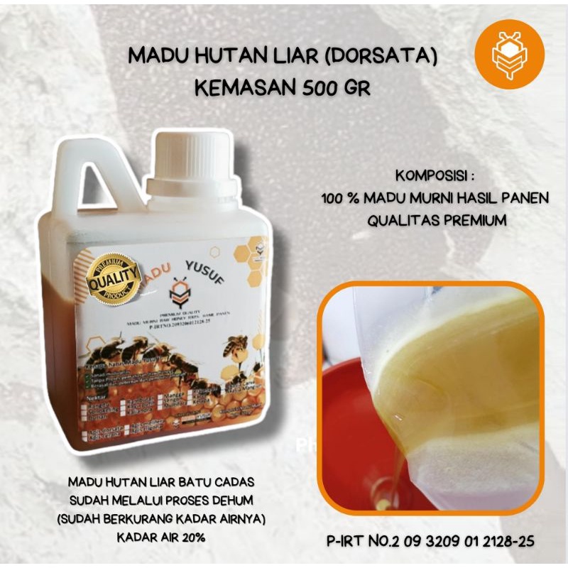 

Madu Yusuf madu hutan liar apis dorsata netto 500 gr