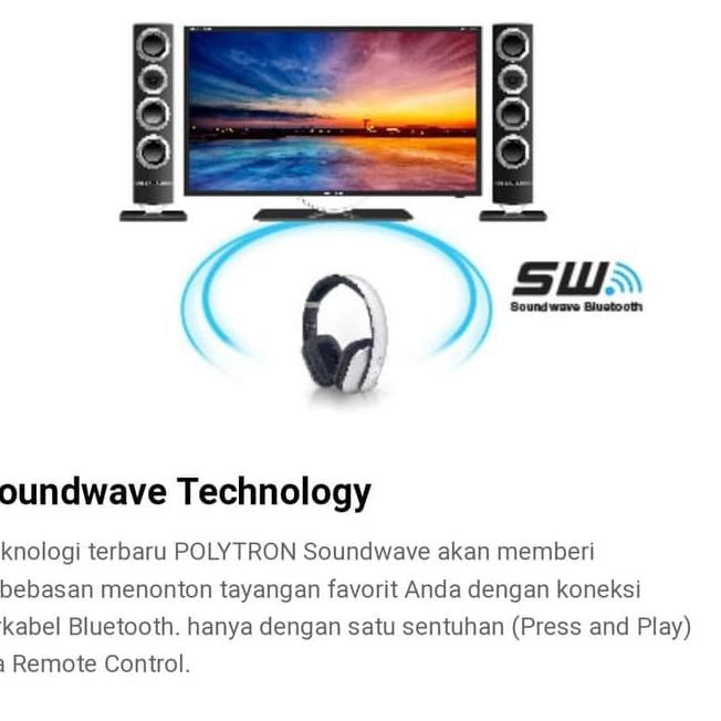 ʕ ͡❛ ͜ʖ ͡❛ʔ POLYTRON Cinemax PLD 32T1506 LED TV - Speaker + Bluetooth Garansi 5thn