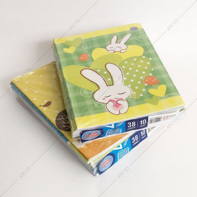 BUKU TULIS SINAR DUNIA / SIDU ISI 38 LEMBAR / 1 PACK / 10