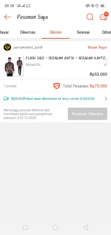 Flash Sale • Seragam Batik • Seragam Kantor • Super Diskon •  Kemeja Batik • Naga Gede