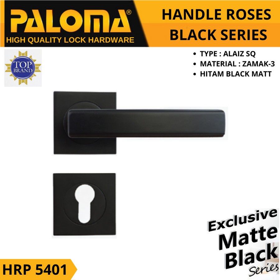 HRP 5401 BLACK HANDLE ROSES PALOMA HITAM GAGANG PINTU SWING HANDLE HITAM