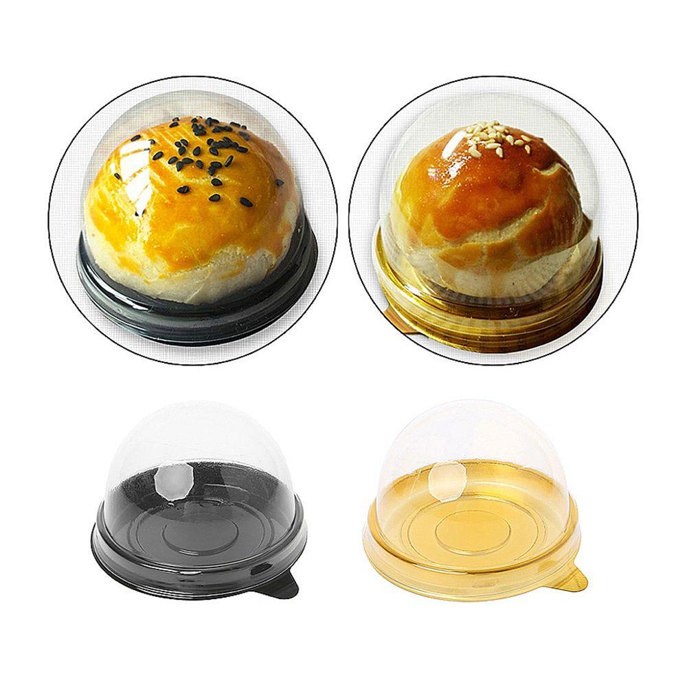 Top 50Sets Mini Bulat Moon Cake Panas Natal DIY Mooncake Kotak